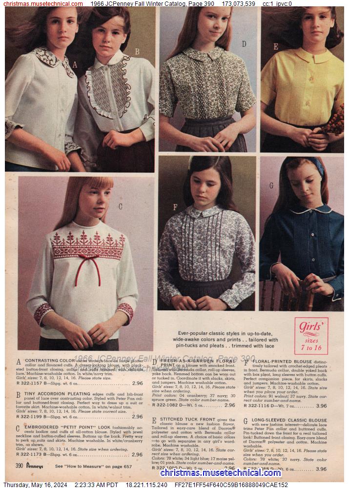 1966 JCPenney Fall Winter Catalog, Page 390