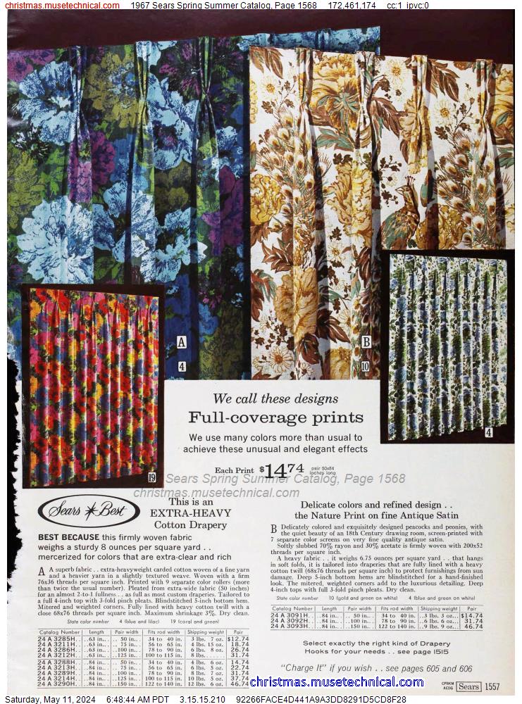 1967 Sears Spring Summer Catalog, Page 1568