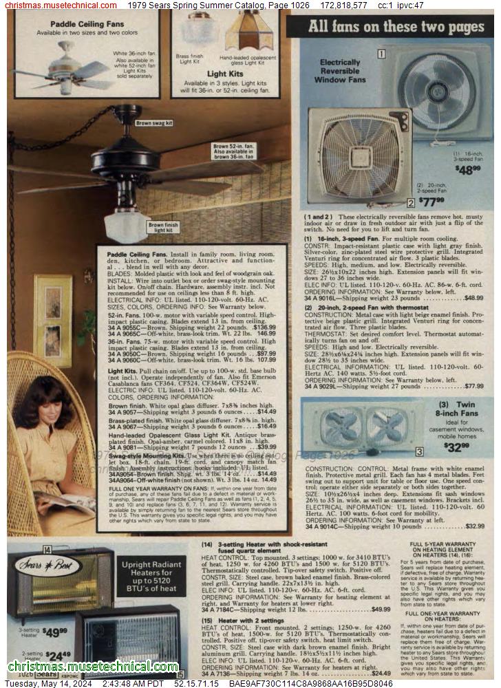 1979 Sears Spring Summer Catalog, Page 1026