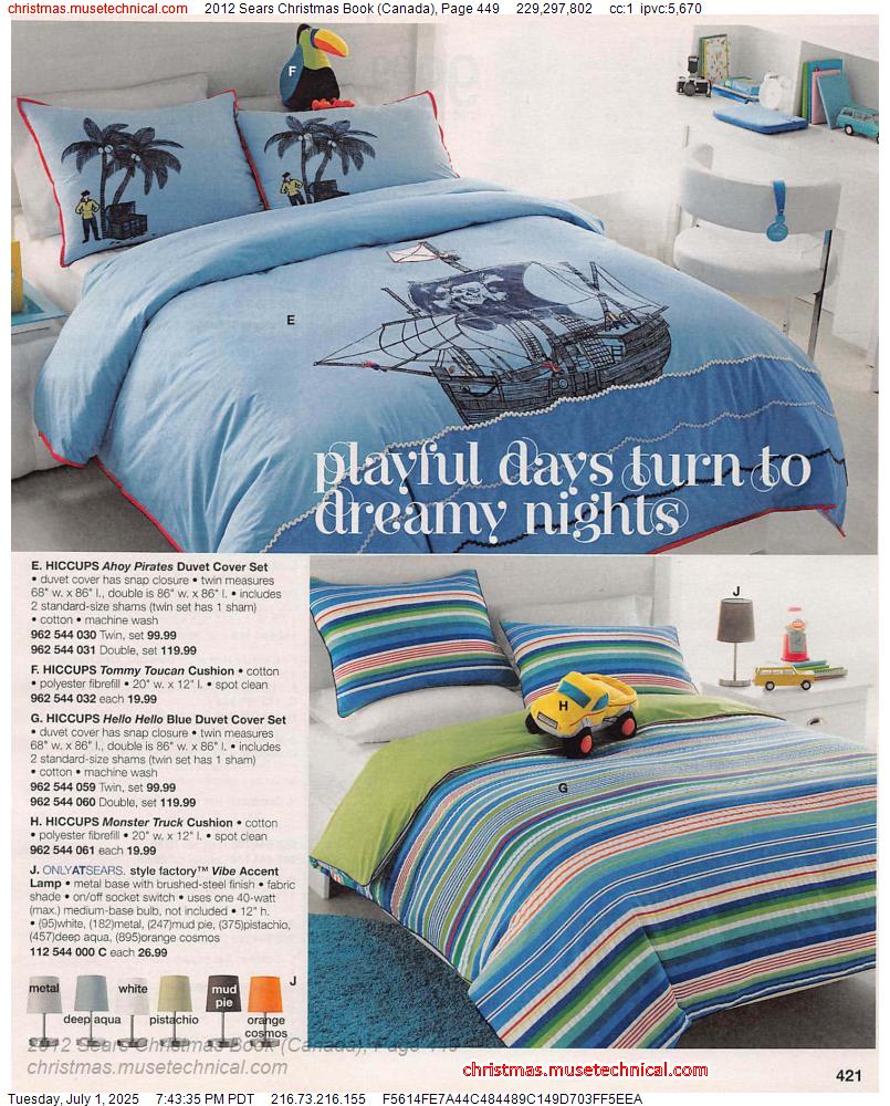 2012 Sears Christmas Book (Canada), Page 449