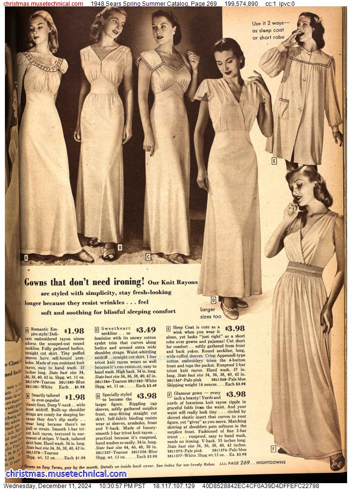 1948 Sears Spring Summer Catalog, Page 269