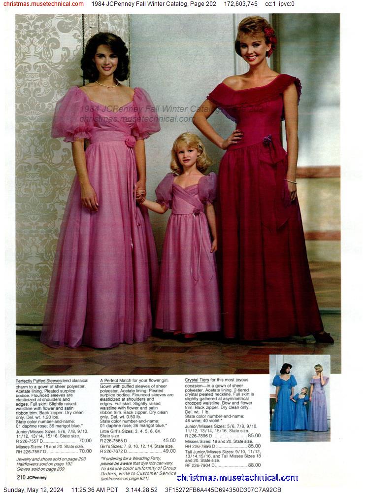 1984 JCPenney Fall Winter Catalog, Page 202