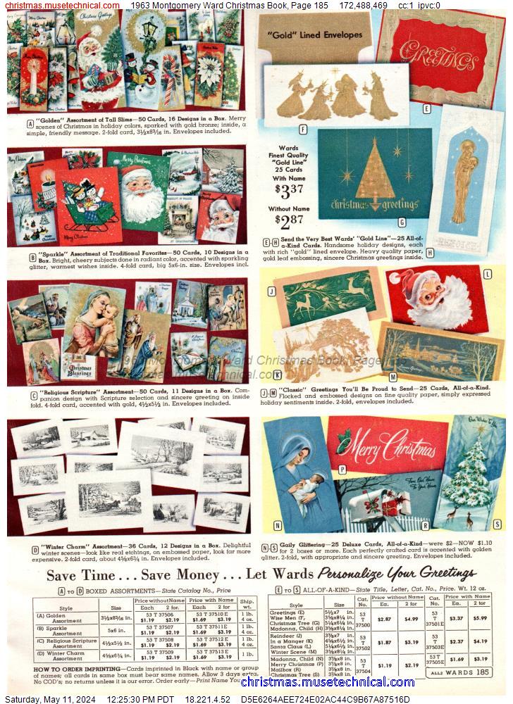 1963 Montgomery Ward Christmas Book, Page 185