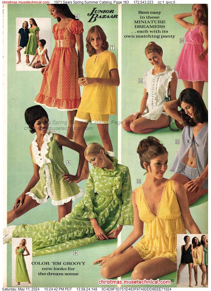 1971 Sears Spring Summer Catalog, Page 163