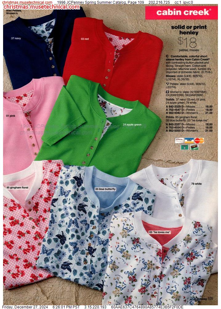 1996 JCPenney Spring Summer Catalog, Page 109