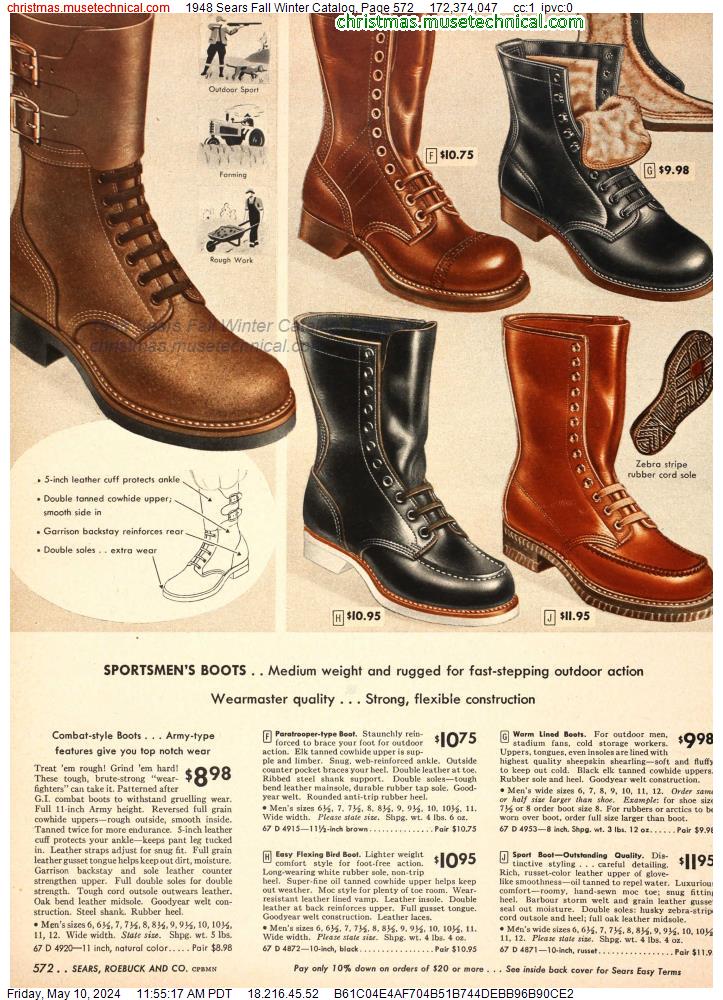 1948 Sears Fall Winter Catalog, Page 572