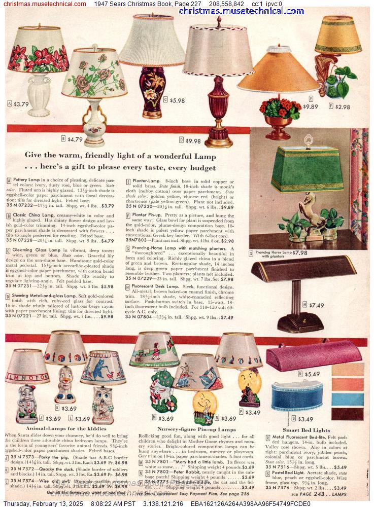 1947 Sears Christmas Book, Page 227