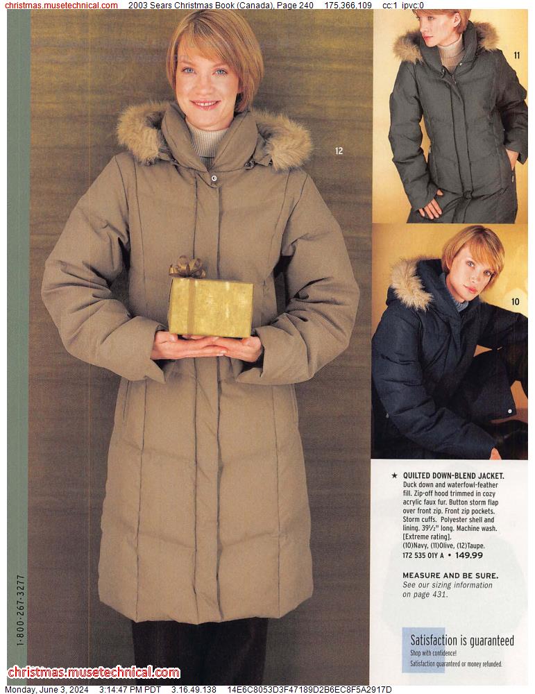 2003 Sears Christmas Book (Canada), Page 240