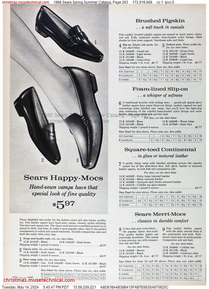 1966 Sears Spring Summer Catalog, Page 283