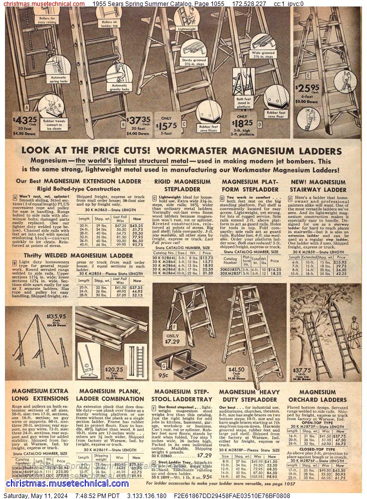 1955 Sears Spring Summer Catalog, Page 1055