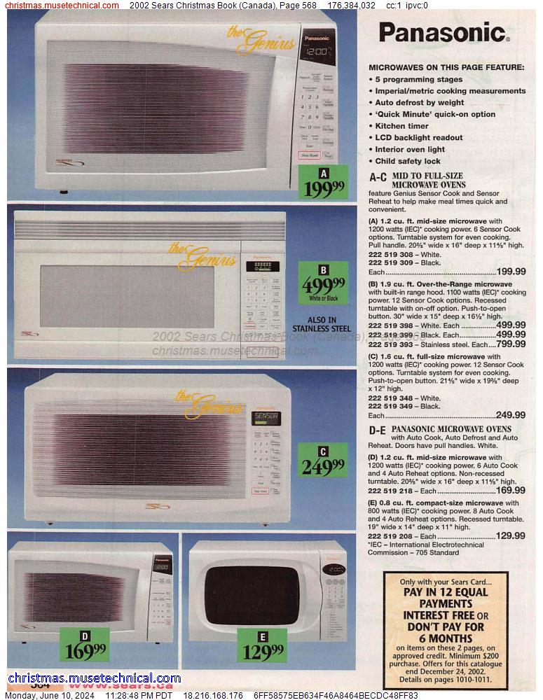 2002 Sears Christmas Book (Canada), Page 568