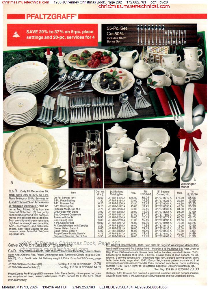 1986 JCPenney Christmas Book, Page 282