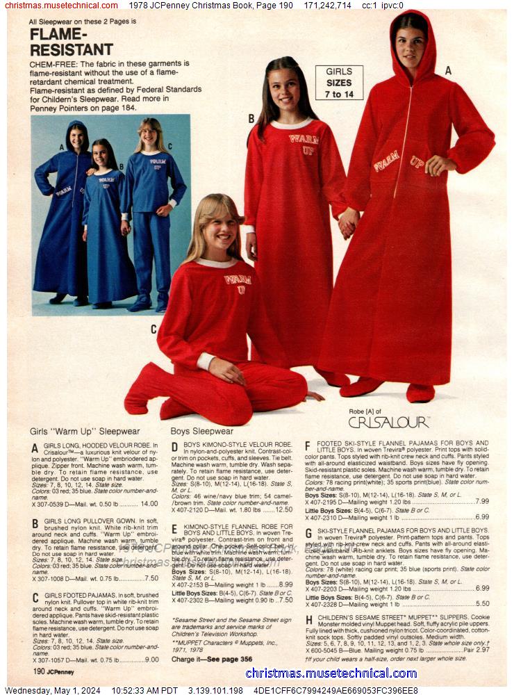 1978 JCPenney Christmas Book, Page 190
