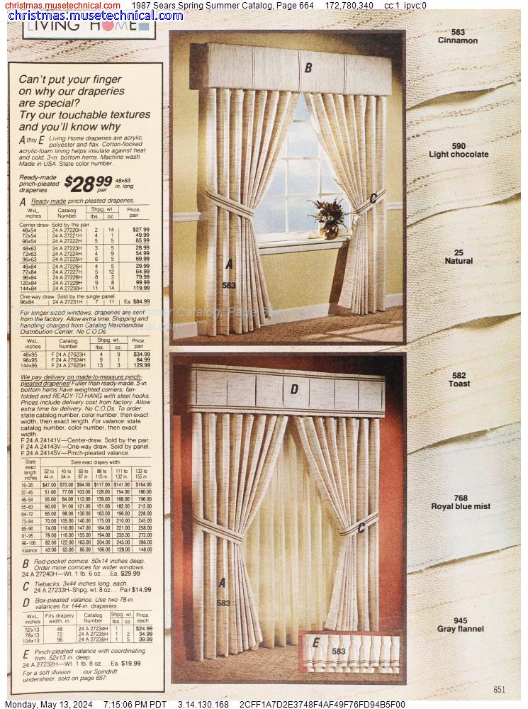 1987 Sears Spring Summer Catalog, Page 664