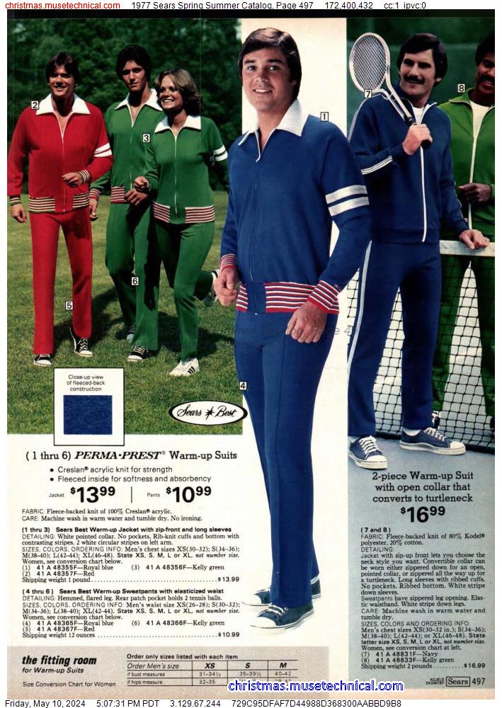 1977 Sears Spring Summer Catalog, Page 497