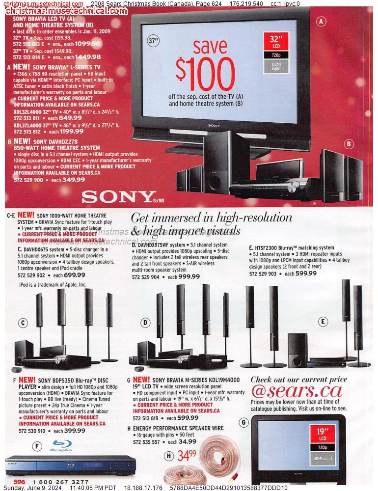 2008 Sears Christmas Book (Canada), Page 624