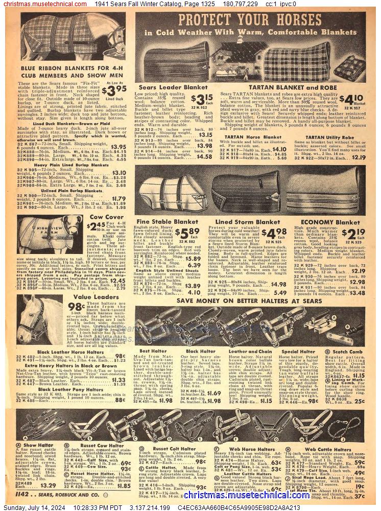 1941 Sears Fall Winter Catalog, Page 1325