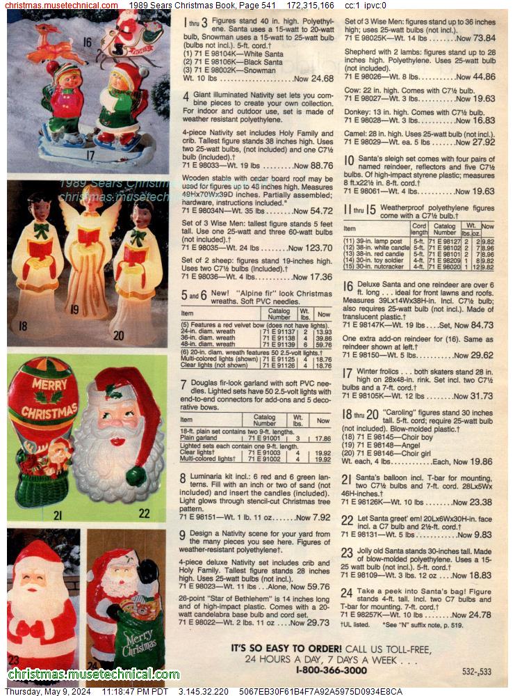 1989 Sears Christmas Book, Page 541