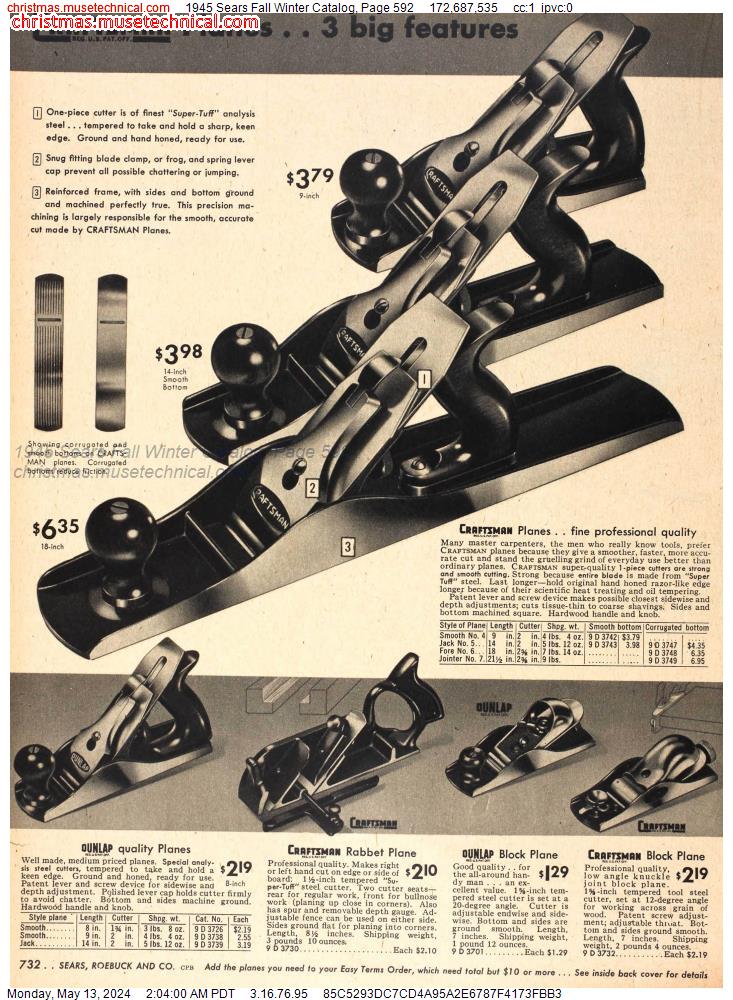 1945 Sears Fall Winter Catalog, Page 592