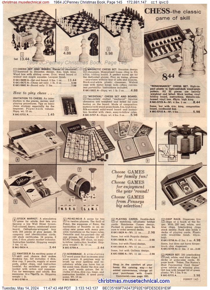 1964 JCPenney Christmas Book, Page 145