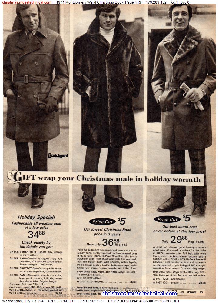 1971 Montgomery Ward Christmas Book, Page 113
