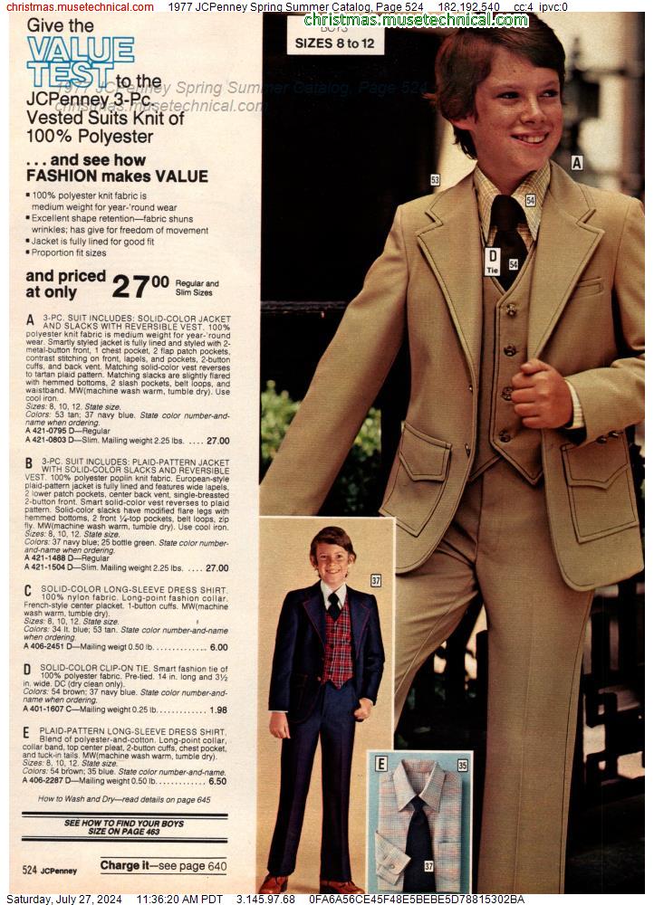 1977 JCPenney Spring Summer Catalog, Page 524