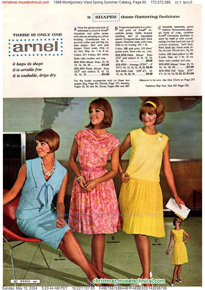 1966 Montgomery Ward Spring Summer Catalog, Page 60