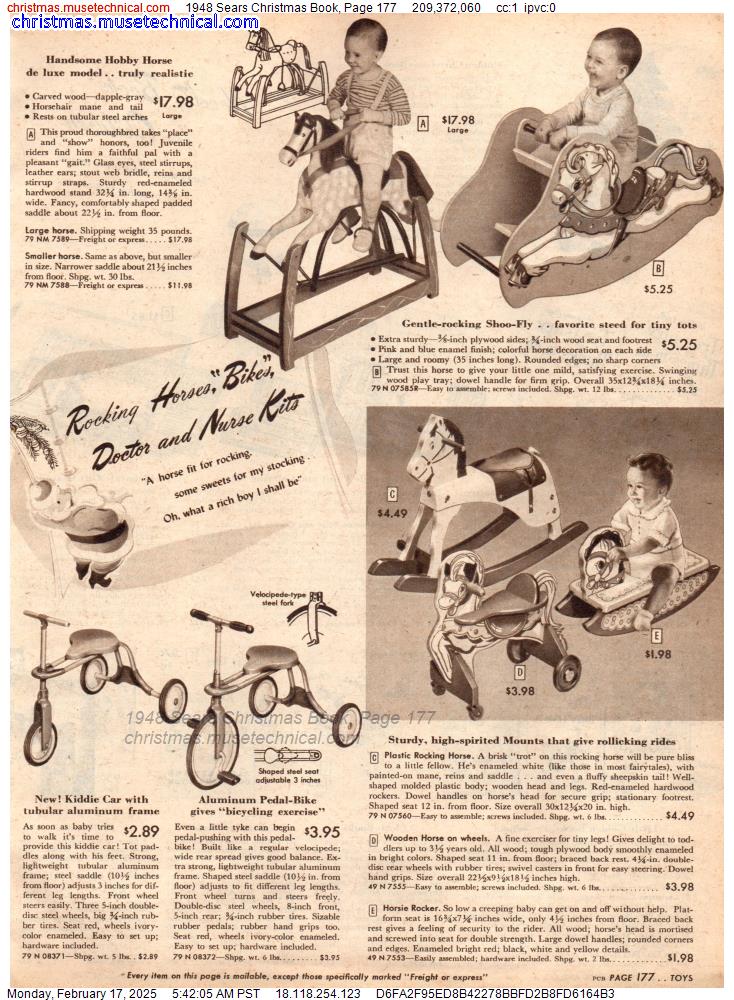 1948 Sears Christmas Book, Page 177