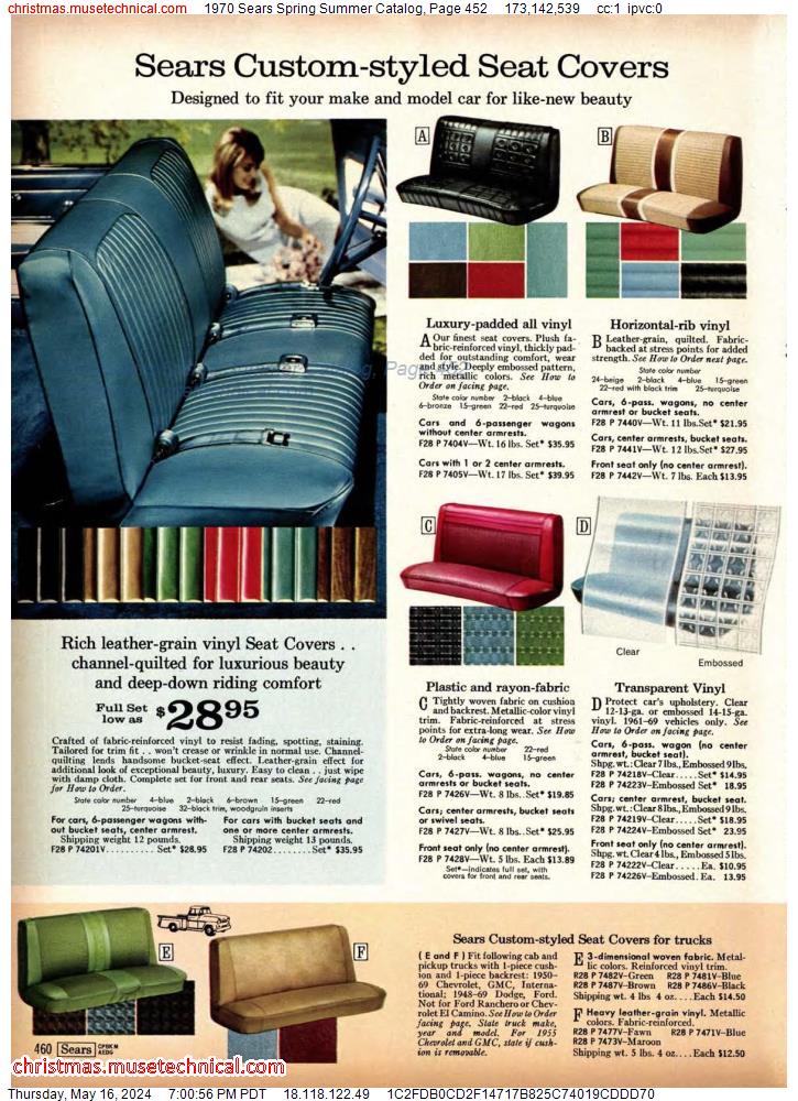 1970 Sears Spring Summer Catalog, Page 452