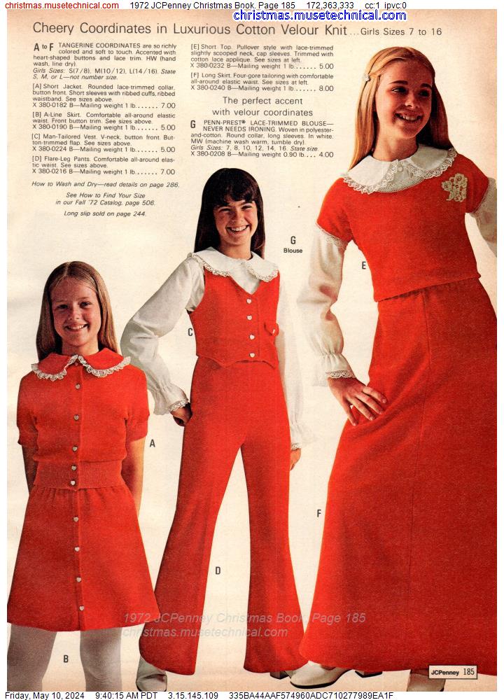 1972 JCPenney Christmas Book, Page 185