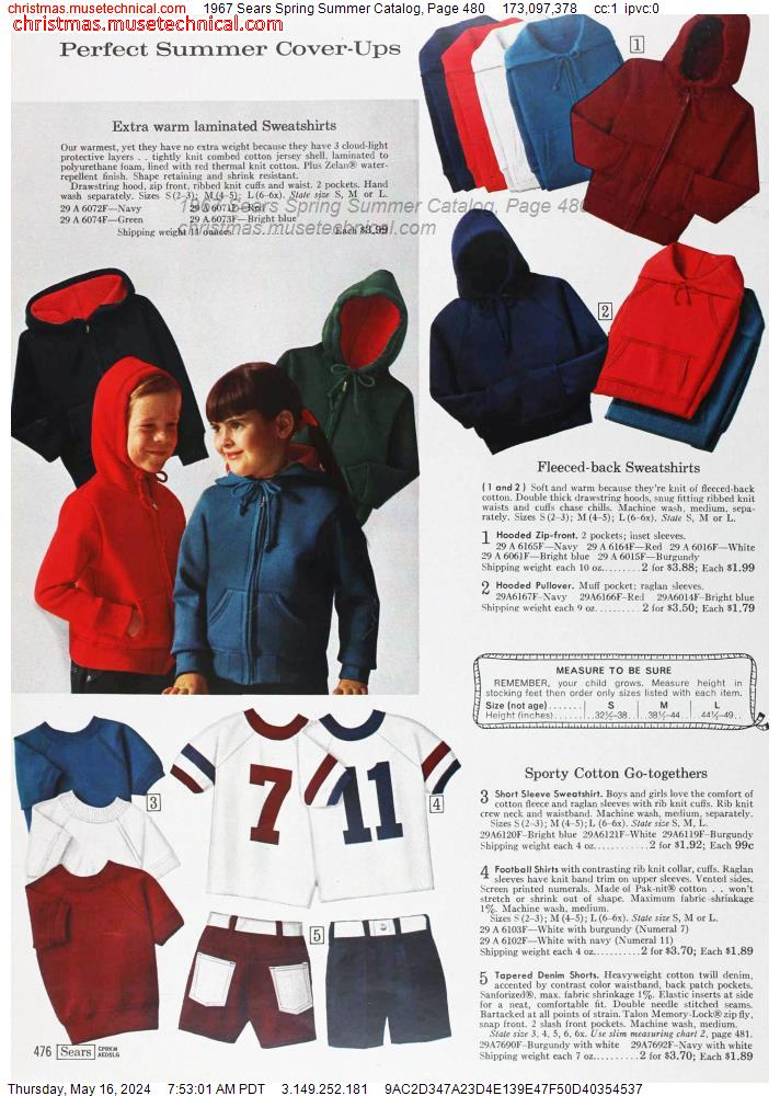 1967 Sears Spring Summer Catalog, Page 480