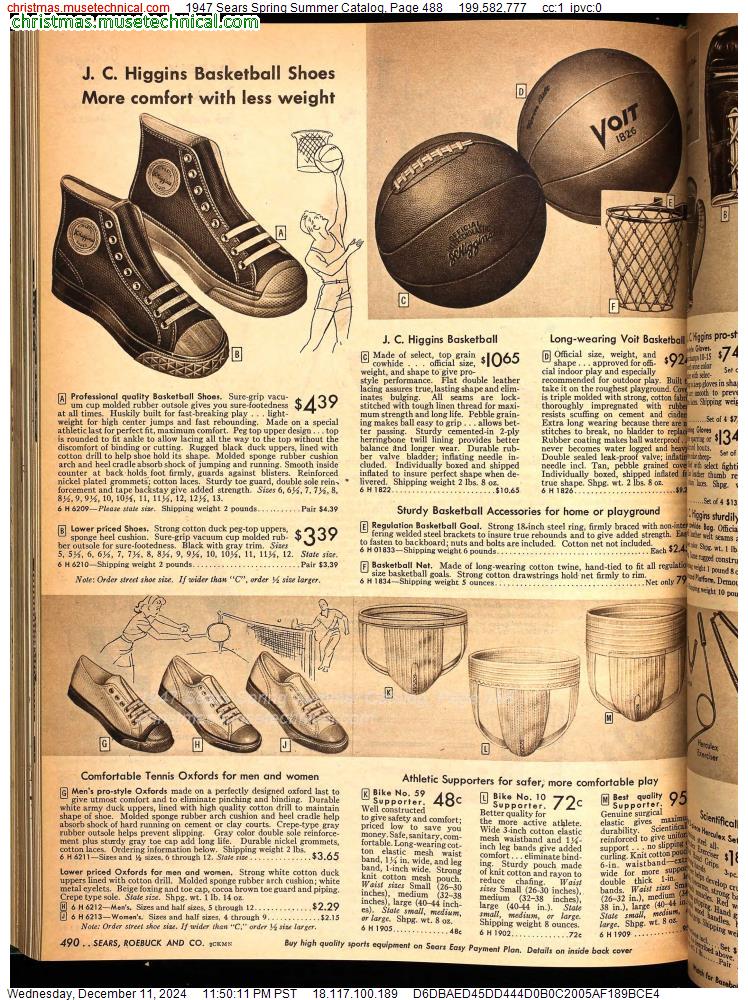 1947 Sears Spring Summer Catalog, Page 488