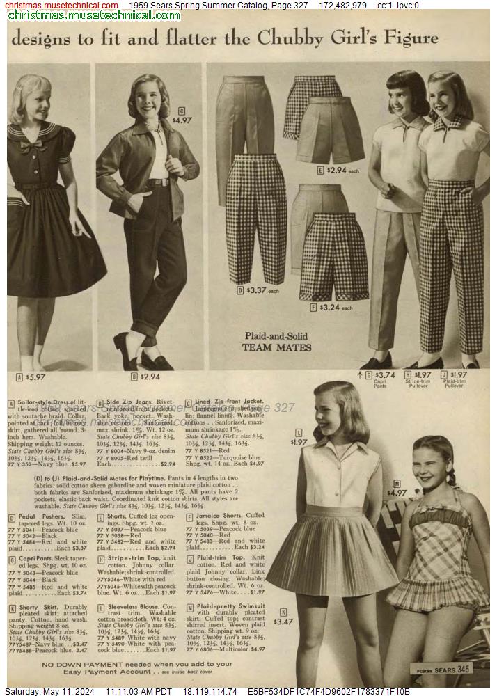 1959 Sears Spring Summer Catalog, Page 327