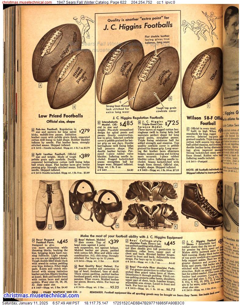 1947 Sears Fall Winter Catalog, Page 622