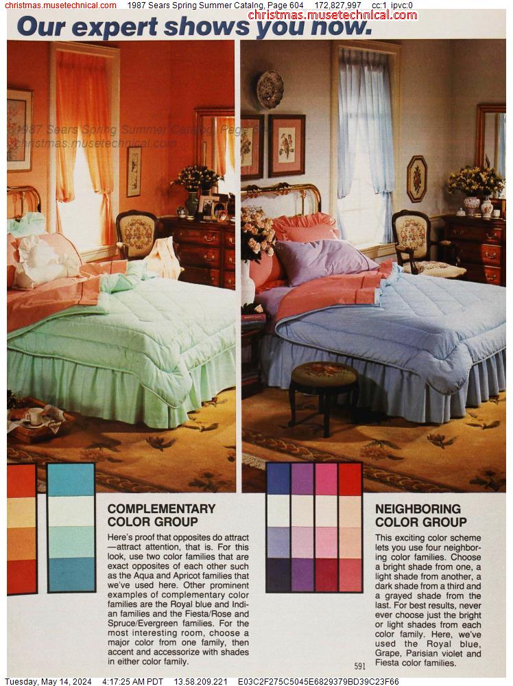 1987 Sears Spring Summer Catalog, Page 604