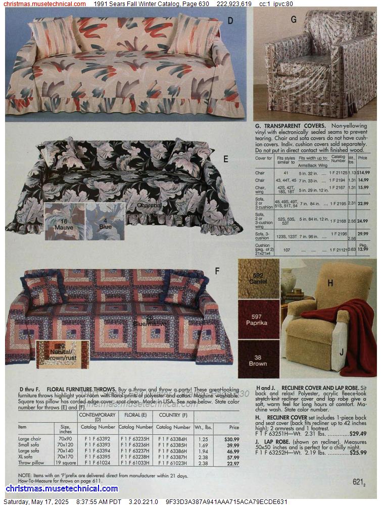 1991 Sears Fall Winter Catalog, Page 630