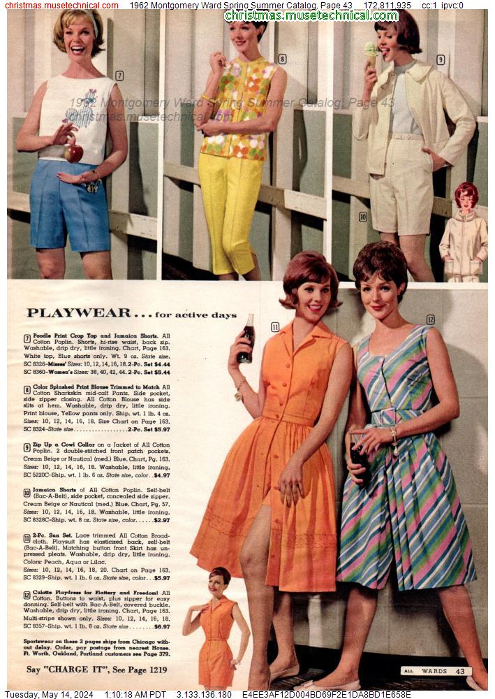 1962 Montgomery Ward Spring Summer Catalog, Page 43