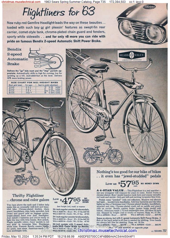 1963 Sears Spring Summer Catalog, Page 735