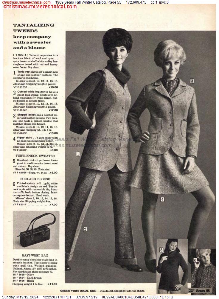 1969 Sears Fall Winter Catalog, Page 55