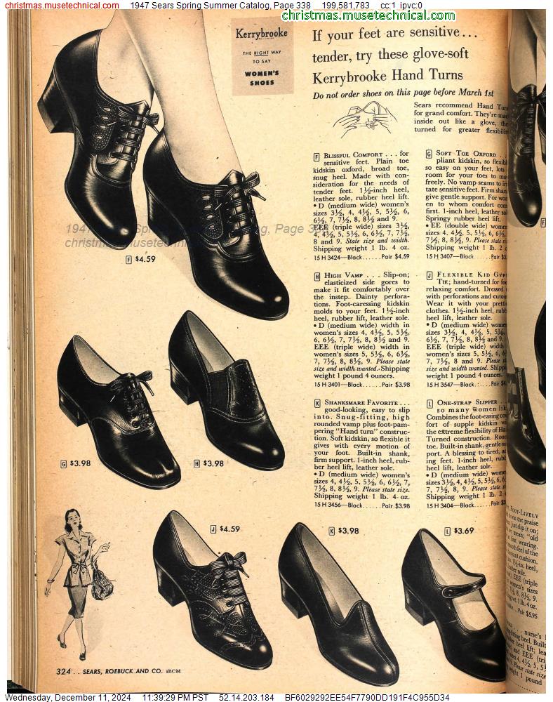 1947 Sears Spring Summer Catalog, Page 338