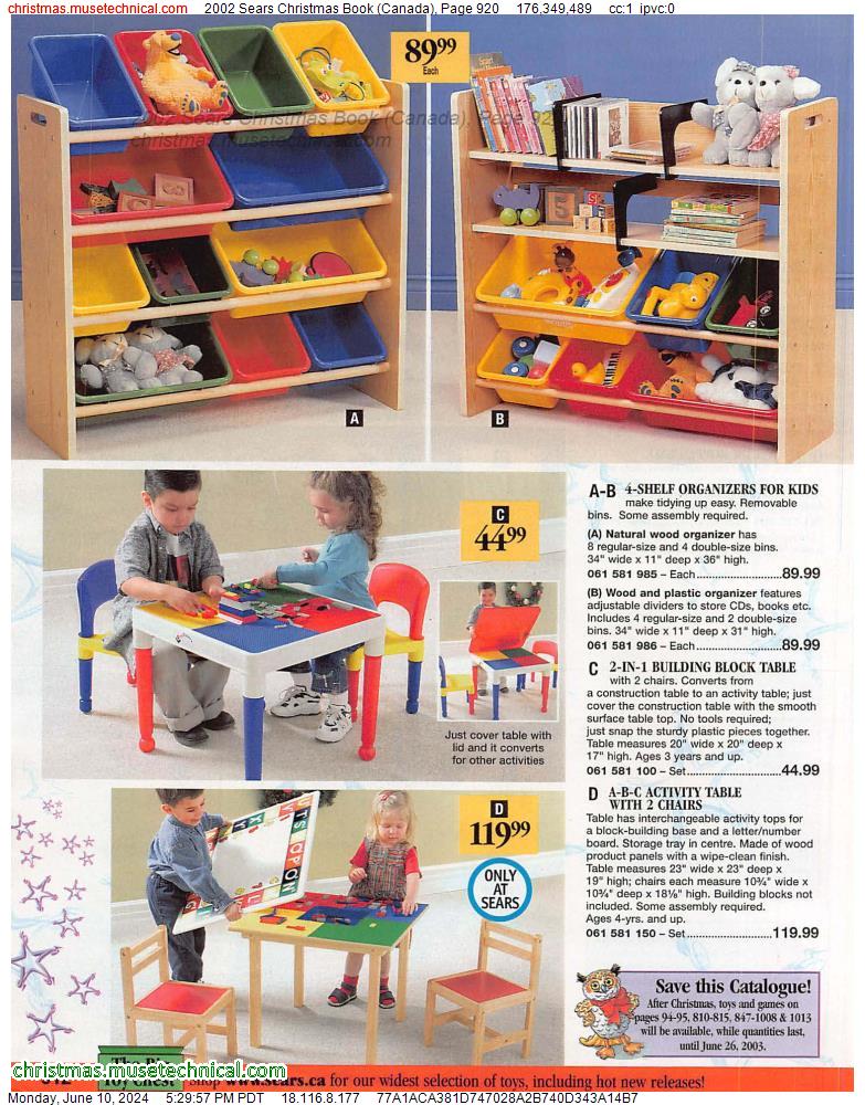 2002 Sears Christmas Book (Canada), Page 920