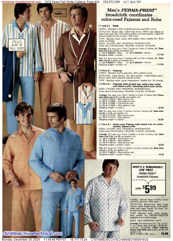 1976 Sears Fall Winter Catalog, Page 634