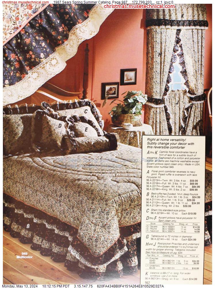 1987 Sears Spring Summer Catalog, Page 987