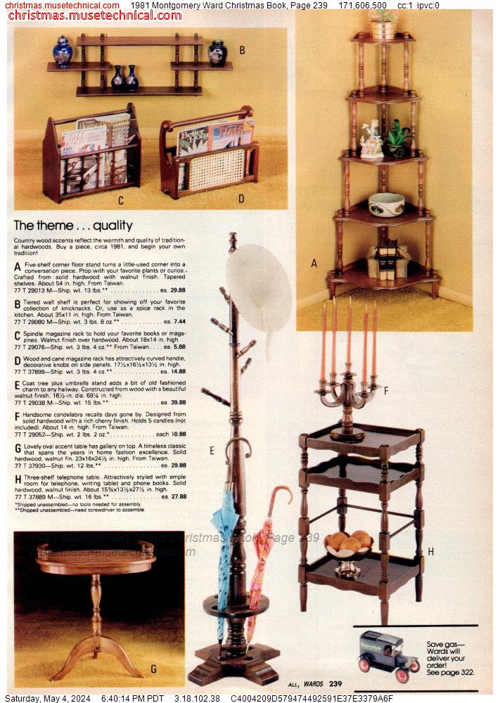 1981 Montgomery Ward Christmas Book, Page 239