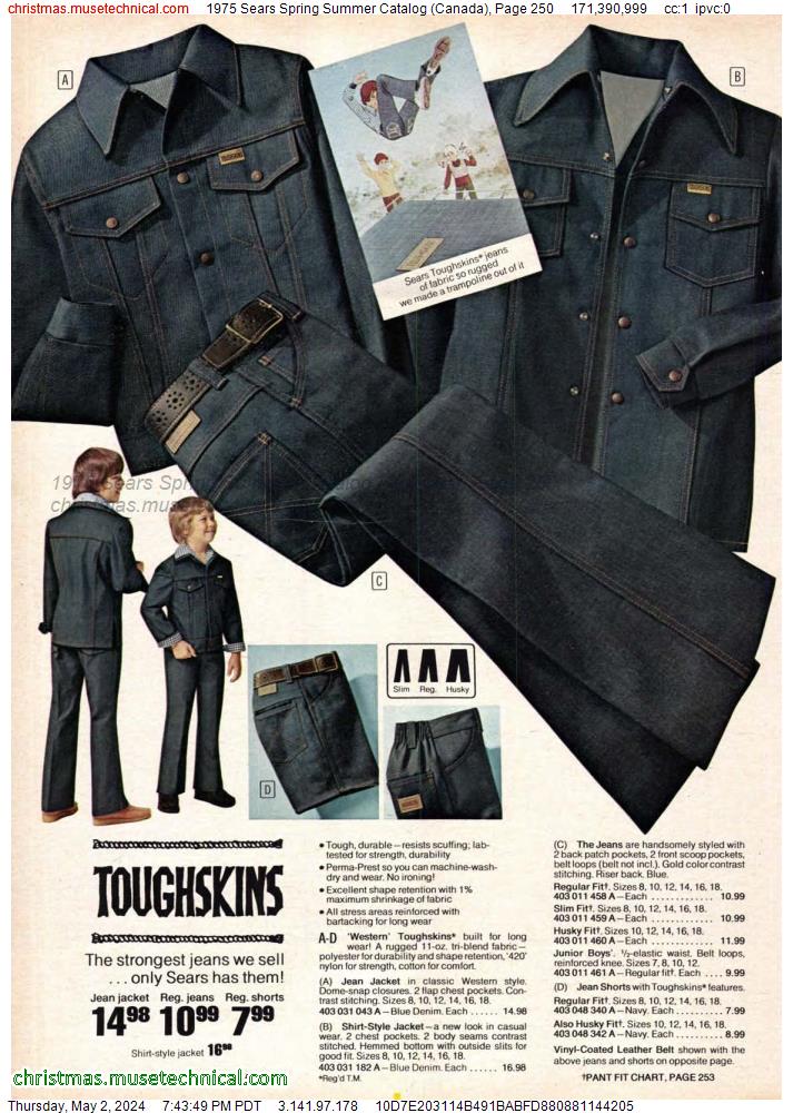 1975 Sears Spring Summer Catalog (Canada), Page 250