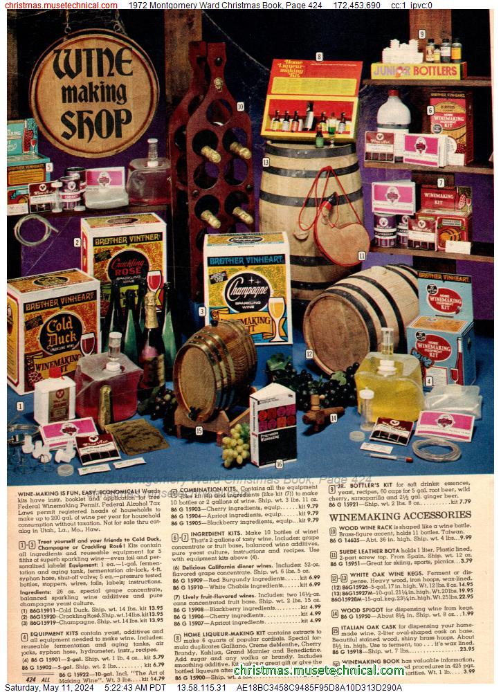 1972 Montgomery Ward Christmas Book, Page 424