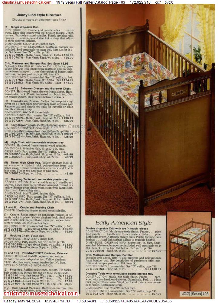 1979 Sears Fall Winter Catalog, Page 403