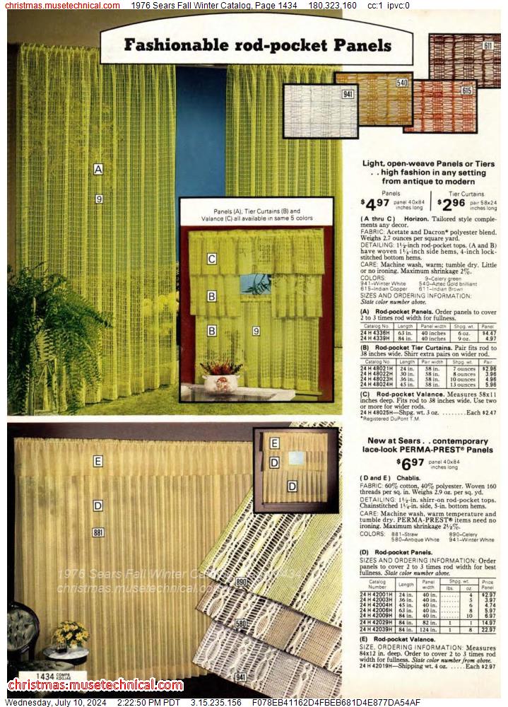 1976 Sears Fall Winter Catalog, Page 1434