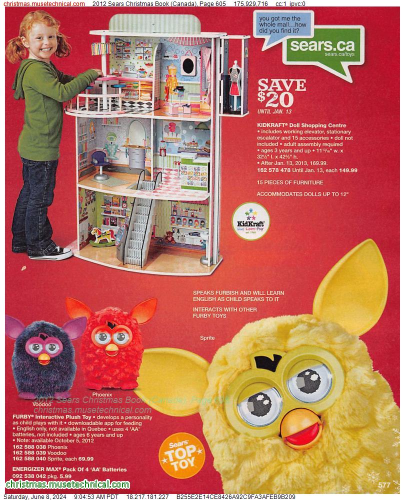2012 Sears Christmas Book (Canada), Page 605