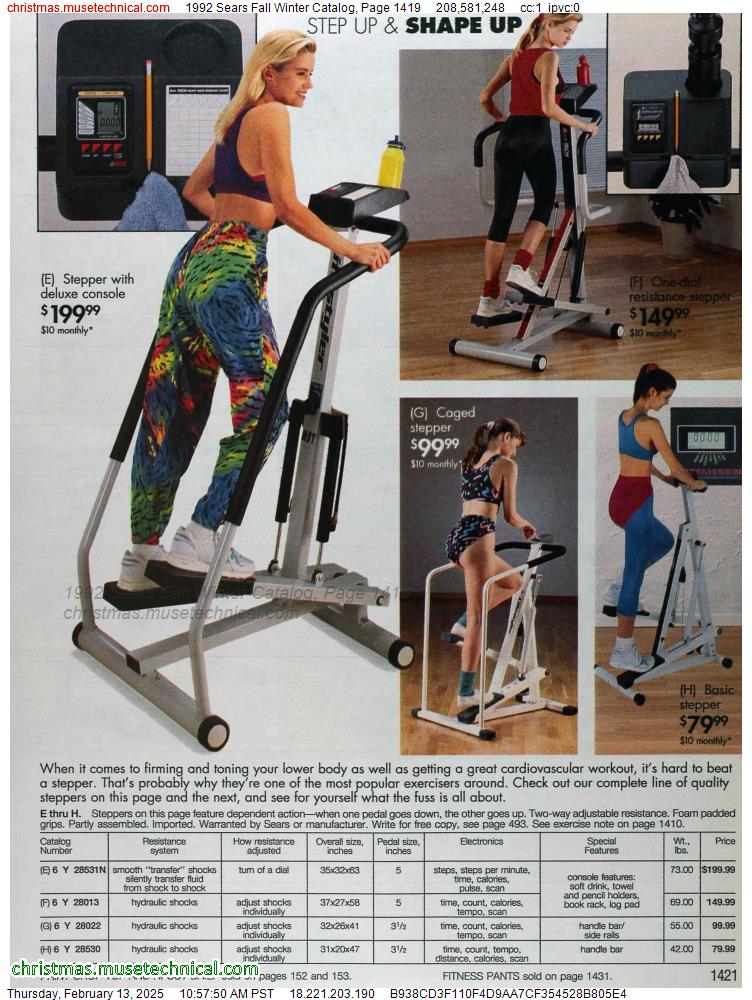 1992 Sears Fall Winter Catalog, Page 1419